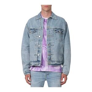 Purple Brand Denim Arcilla Jean Jacket In Light Worn Wash